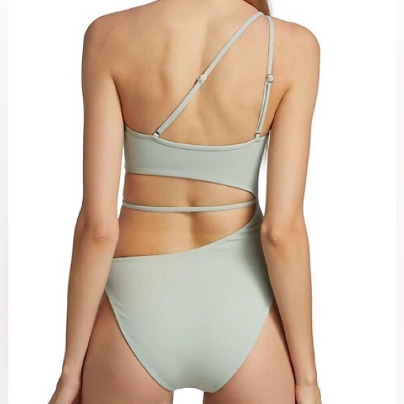 Jonathan Simkhai Stormi Strappy Solid One Piece - Picture 3 of 8